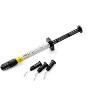 COLTENE Brilliant EverGlow Flow Flowable Composite 2 g Syringe + Tips Shade A2/B2 2/pk