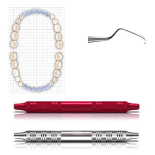 AMERICAN EAGLE Standard Gracey Curette 9-10 Talon Tough Double Ended Handle