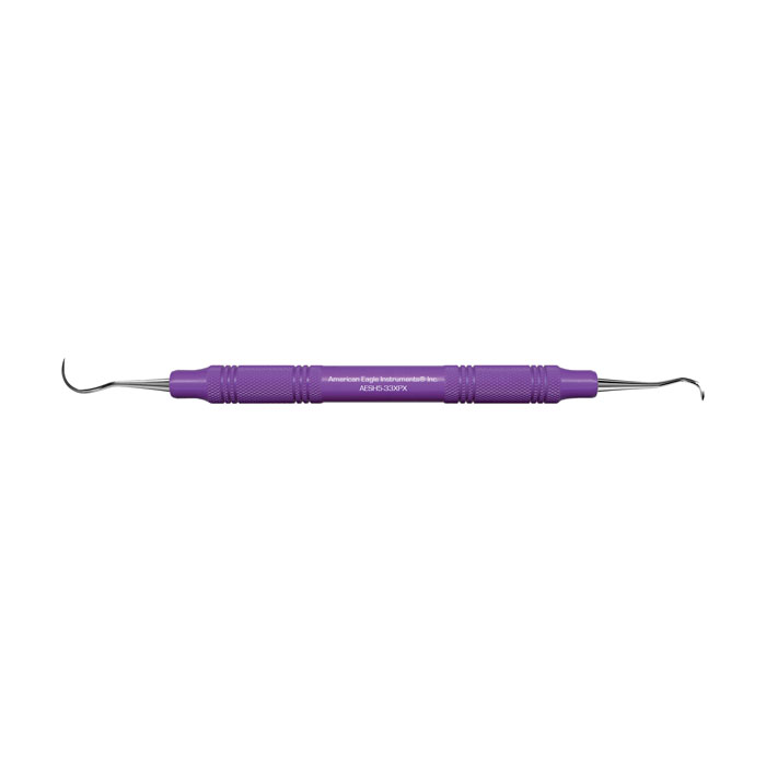 AMERICAN EAGLE Scaler H5-33 XP Double Ended Purple Resin Handle 3/8 in