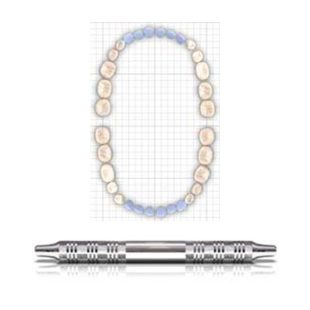 AMERICAN EAGLE Scaler Curaler, N137 XP Double Ended Stainless Steel Handle 3/8 in