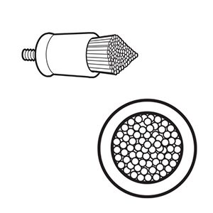 Prophy Brushes Non-Latex with White Nylon Pointed Bristles Screw On