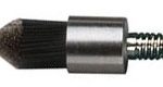Prophy Brushes Chrome Finish with Black Nylon Pointed Bristles Screw On