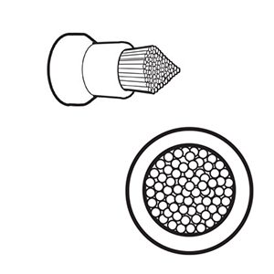 Prophy Brushes Non-Latex with White Nylon Pointed Bristles Snap On