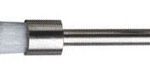 Prophy Brushes Chrome Finish with White Nylon Pointed Bristles Latch 36/bag
