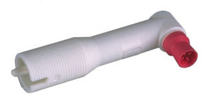 Disposable Prophy Angles with Ultra Soft Hot Pink Ribbed Webbed Cup