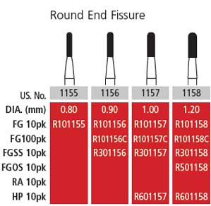 COLTENE Alpen Carbide Round End Fissure Operative Bur
