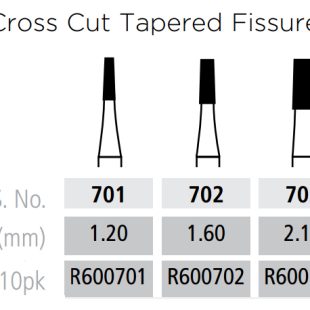 COLTENE Alpen Carbide Cross Cut Tapered Fissure Handpiece Bur