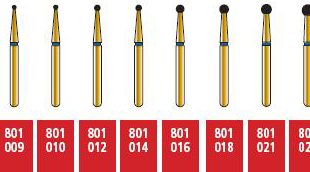 COLTENE Alpen Swiss Diamond Round Bur #801