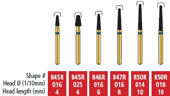COLTENE Alpen Swiss Diamond Modified End Taper Bur #850R