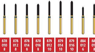 COLTENE Alpen Swiss Diamond Curettage/Pointed Taper Bur #878K