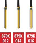COLTENE Alpen Swiss Diamond Curettage/Pointed Taper Bur #879K - 012 Coarse FG 5/pk