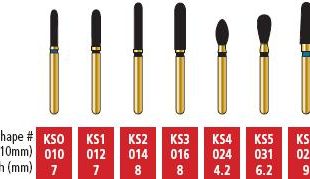 COLTENE Alpen KS Shapes Diamond Bur