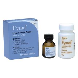 DENTSPLY Fynal Crown & Bridge Cement Kit 32 g Powder, 14 ml Liquid