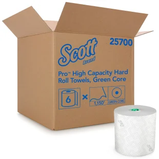 Scott Hard Roll Towels 7.5 in x 1150 ft White 6/case 101438