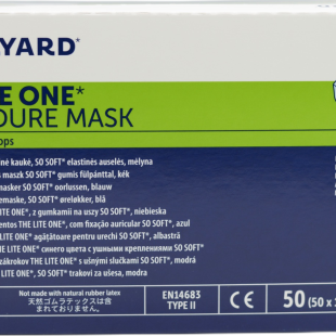 THE LITE ONE Surgical Tie On Mask Blue 50/box