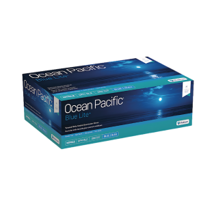 MEDICOM Ocean Pacific BLUE LITE Nitrile Medical Exam Gloves