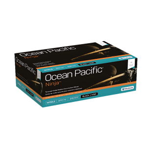 MEDICOM Ocean Pacific NINJA Black Nitrile Powder Free Black Gloves