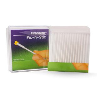 PULPDENT Pic-n-Stic Handle for Small Objects with Adhesive Tip 60/box