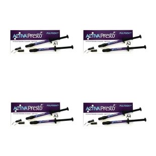 PULPDENT Activa Presto Universal Stackable LC Composite Syringe Kit