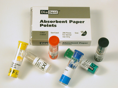 DiaDent Absorbent Paper Points Vials