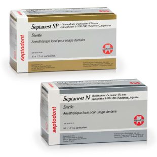 SEPTODONT Septanest Articaine HCl 4% with Epinephrine Injection