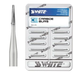 SSW Carbide Taper/Flat End Plain Fissure Bur