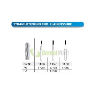SSW Carbide Straight/Round End Plain Fissure Bur