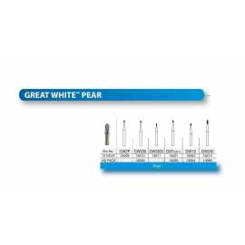 SSW Great White Gold Series Carbide Pear Bur
