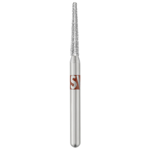SSW Piranha Single-Use Diamond Round Bur #801 - 021 Red FG 25/pk