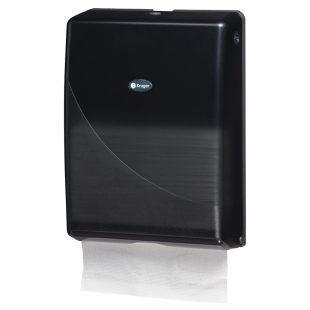 Noir Folded Towel Dispenser 10.8 x 14.7 x 4.2 in Smoke/Black