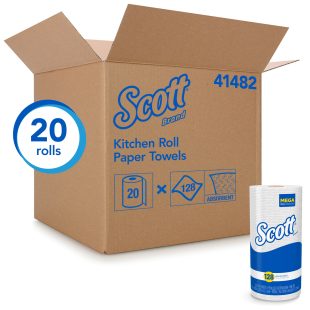 Scott Household Paper Towel Rolls Singles 11 x 8.78 in 128 sheets 20/case
