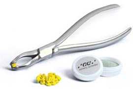 GC AMERICA Pliers Accessory Refill Set 50 Tips and 4 g Bag Emery Powder Kit