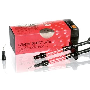 GC AMERICA Gradia Direct LoFlo Hybrid Composite Resin 1.3 g Syringe