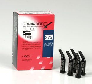 GC AMERICA Gradia Direct X LC Composite Restorative Unitip