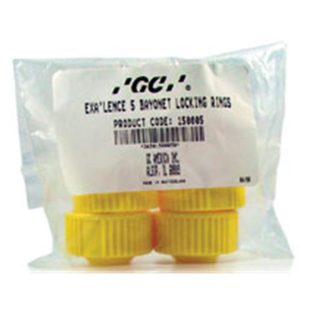 GC AMERICA Bayonet Locking Rings For ExaJet 370 Yellow 5/pk