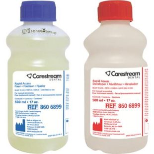 CARESTREAM Rapid Access Dental Chemicals Twin Pack 500 ml Developer 500 ml Fixer 2/case