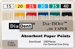 DiaDent Absorbent Paper Points Dia-ISO GT