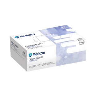 MEDICOM Ocean Pacific ELEMENTS Biodegradable Blue Nitrile Medical Exam Gloves