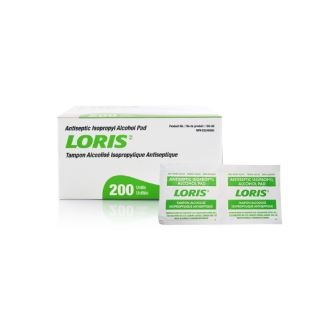 LORIS Alcohol Prep Pads, 200/Box