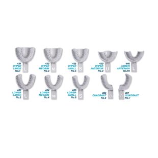 PREMIUM PLUS Impression Trays with Rim Lock, autoclavable, 5/pack