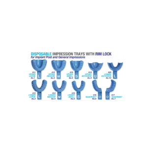 PREMIUM PLUS Impression Trays Rim Lock Disposable