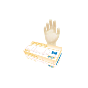 RONCO LE2 Tan Latex Exam Gloves **CLEARANCE